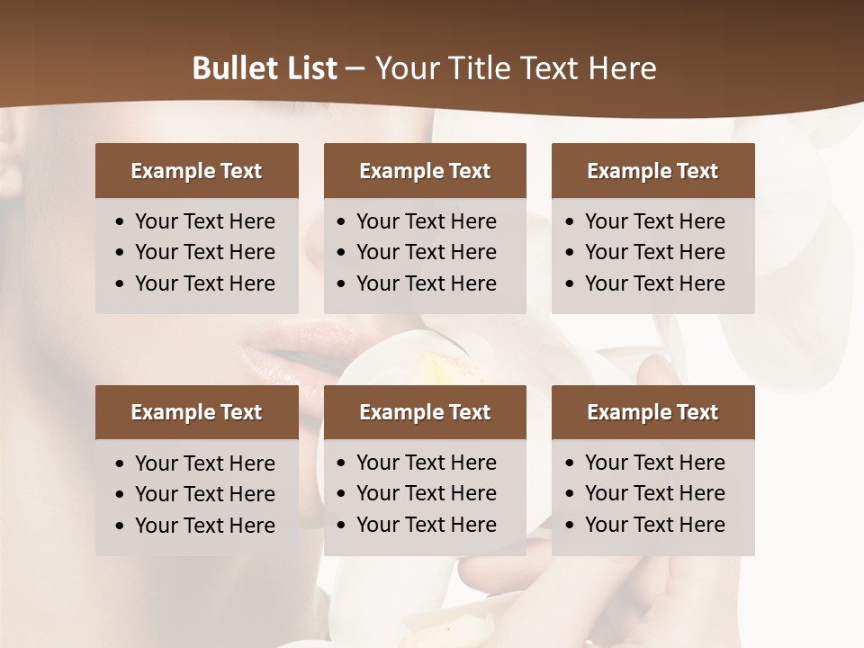 White Head Cosmetics PowerPoint Template