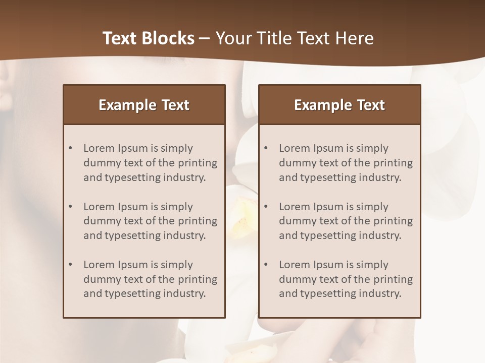 White Head Cosmetics PowerPoint Template