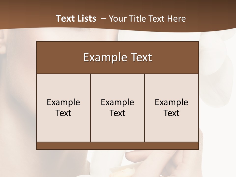 White Head Cosmetics PowerPoint Template