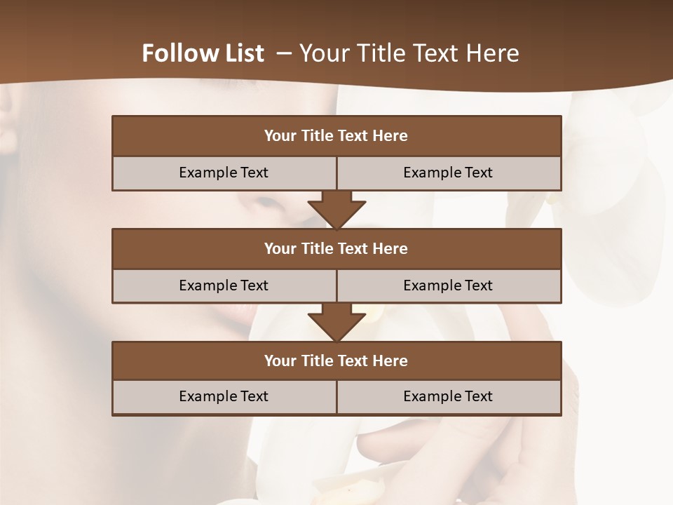 White Head Cosmetics PowerPoint Template