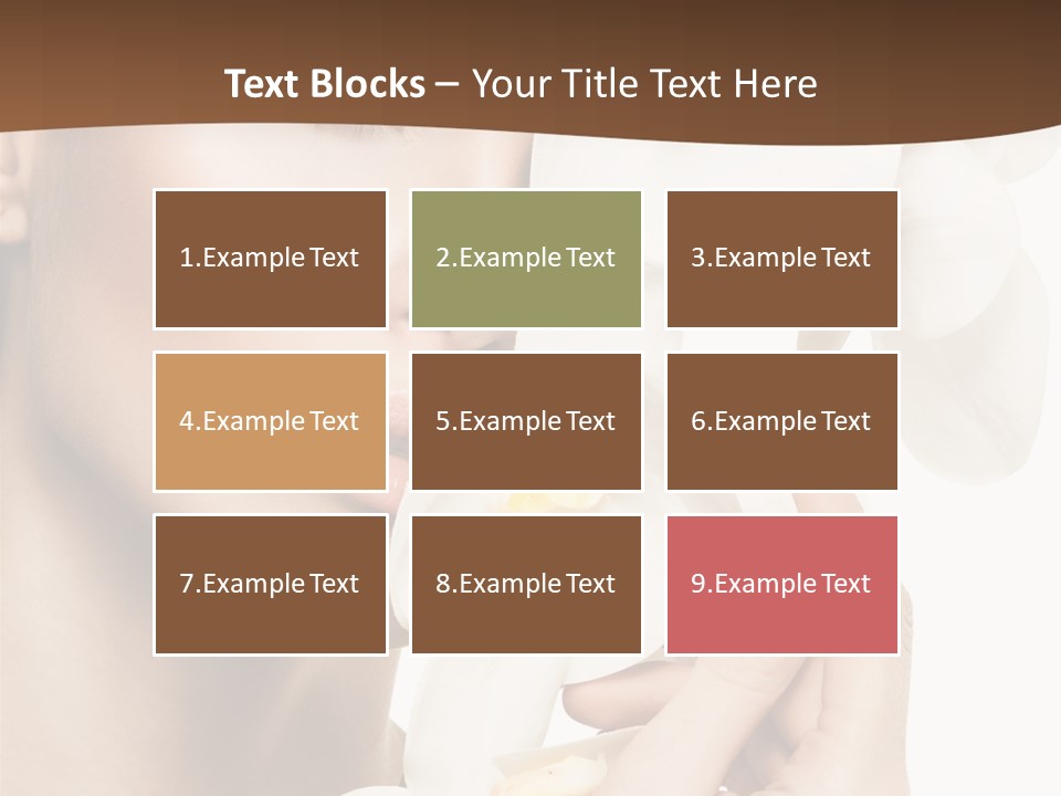 White Head Cosmetics PowerPoint Template