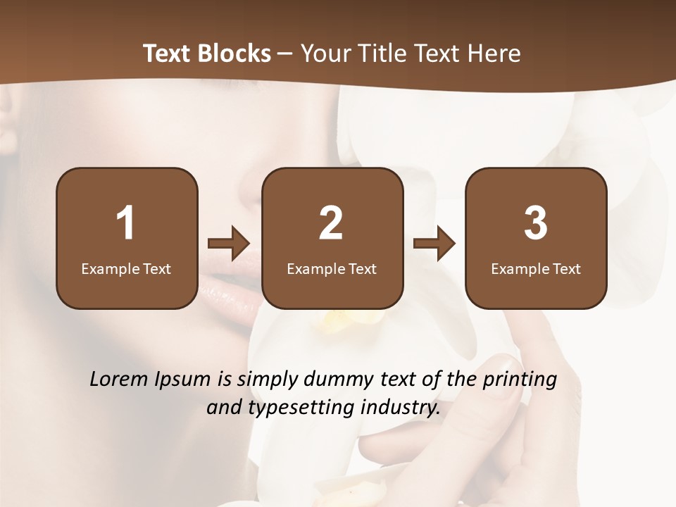White Head Cosmetics PowerPoint Template