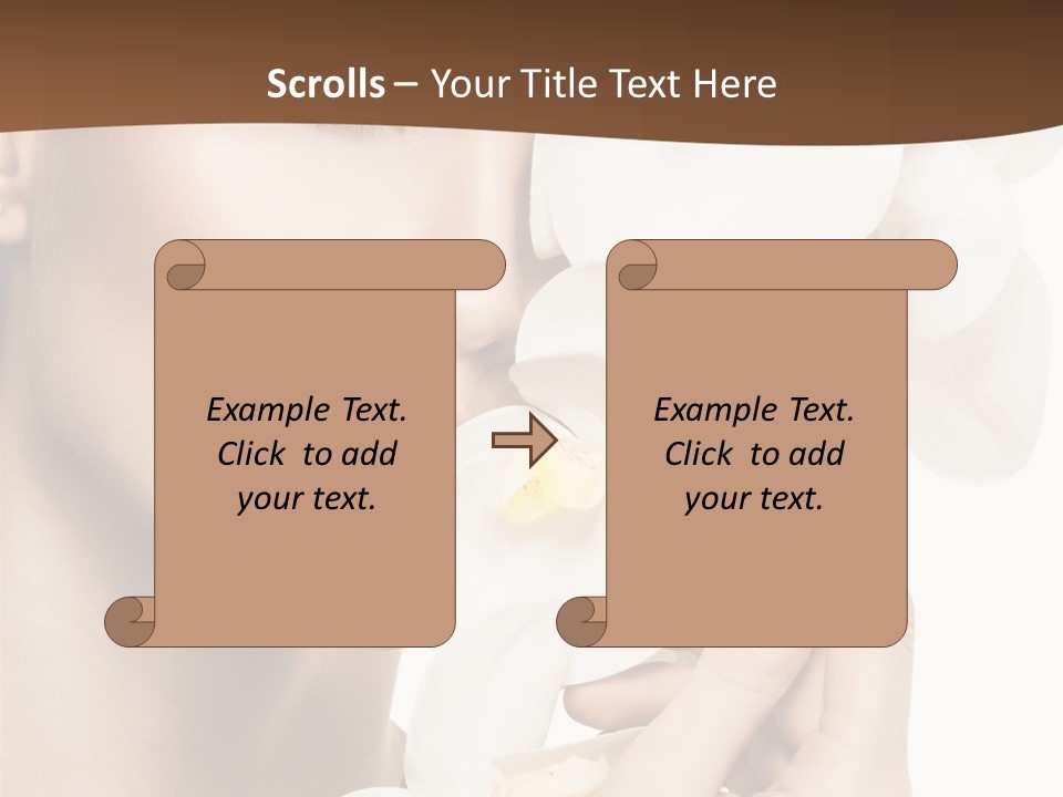 White Head Cosmetics PowerPoint Template