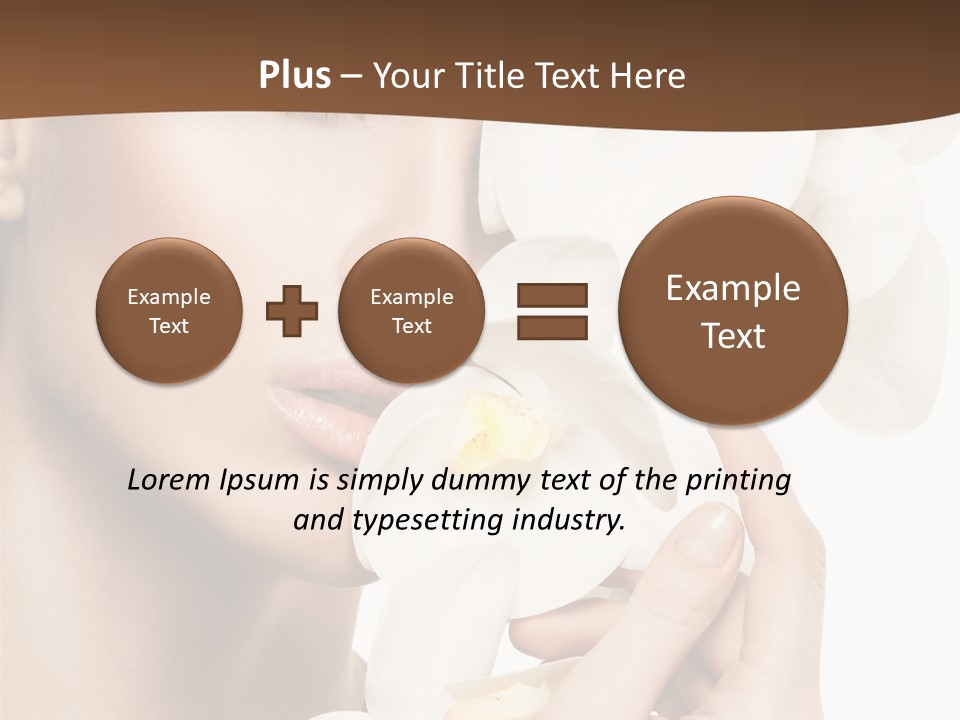 White Head Cosmetics PowerPoint Template