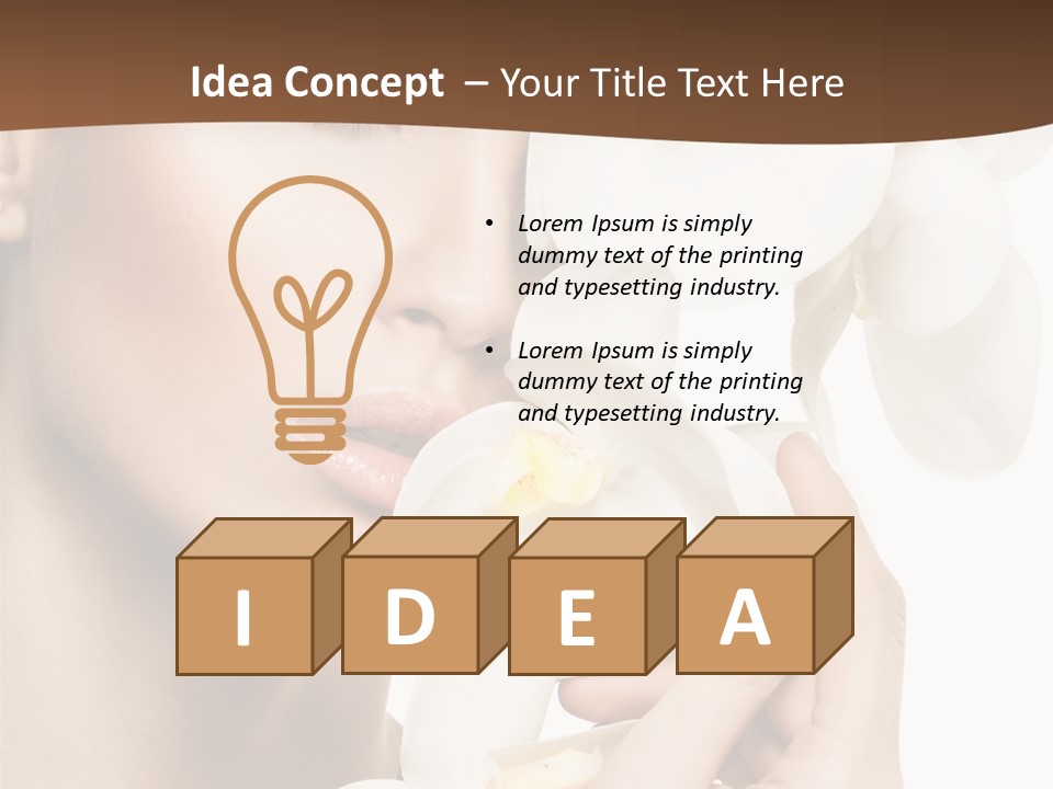 White Head Cosmetics PowerPoint Template