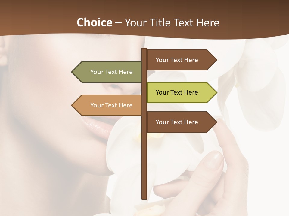 White Head Cosmetics PowerPoint Template