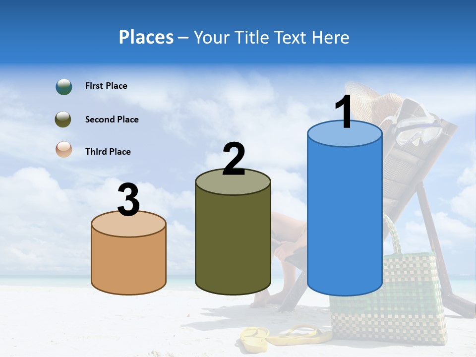 Sandals Sit Tropical PowerPoint Template
