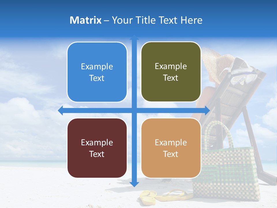 Sandals Sit Tropical PowerPoint Template