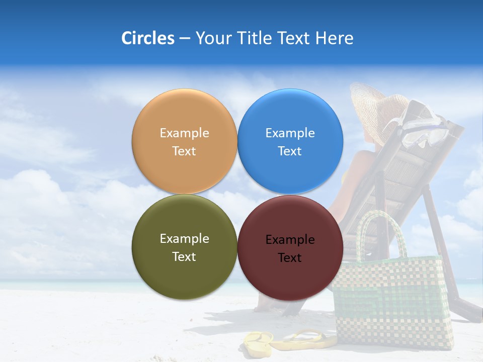 Sandals Sit Tropical PowerPoint Template