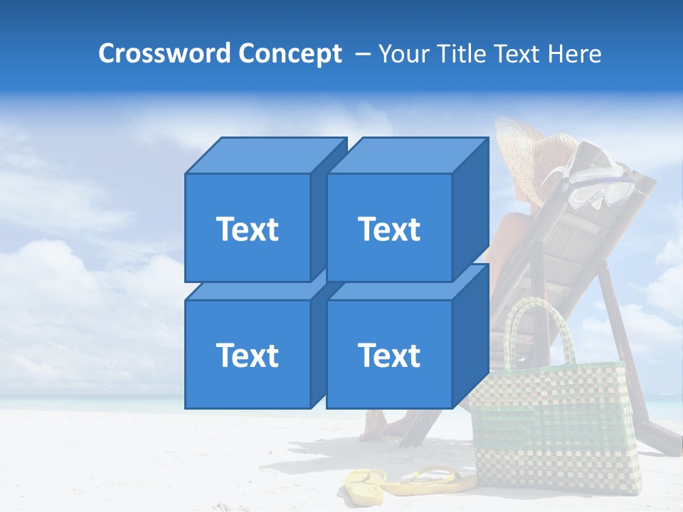 Sandals Sit Tropical PowerPoint Template