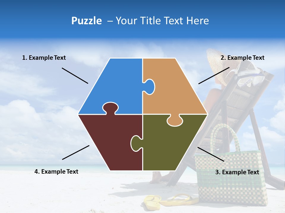 Sandals Sit Tropical PowerPoint Template