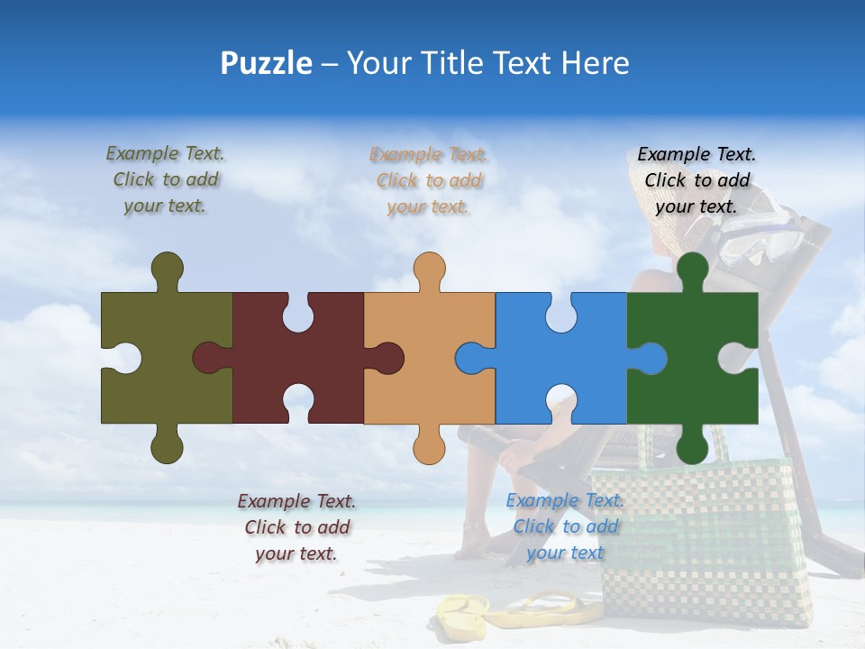 Sandals Sit Tropical PowerPoint Template