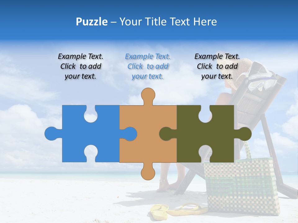 Sandals Sit Tropical PowerPoint Template