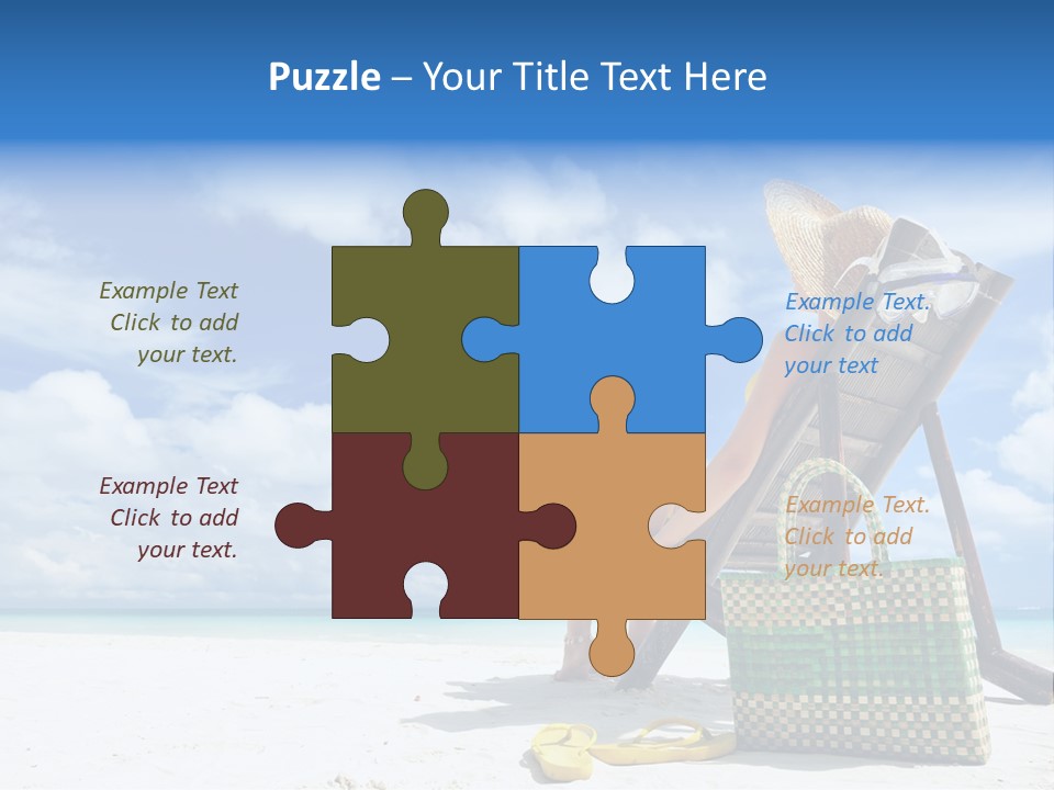 Sandals Sit Tropical PowerPoint Template