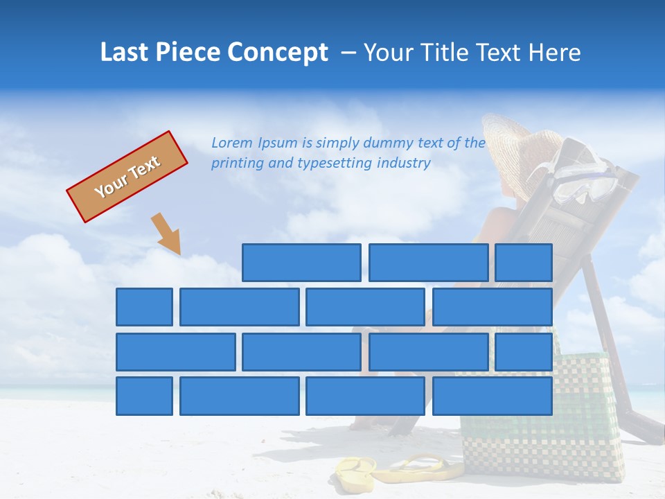 Sandals Sit Tropical PowerPoint Template