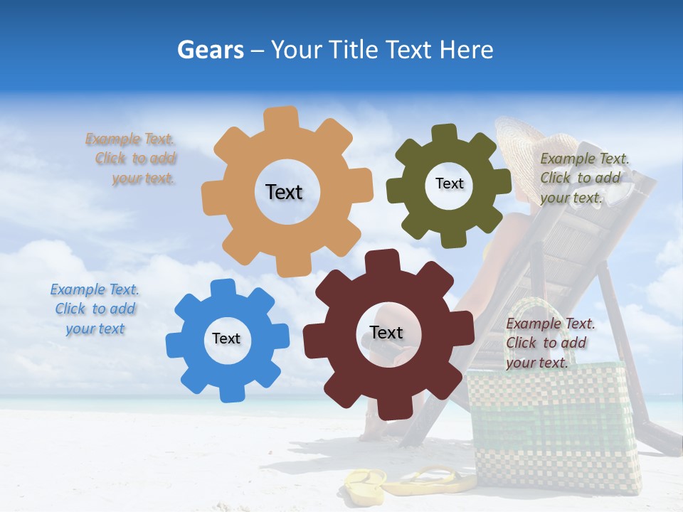 Sandals Sit Tropical PowerPoint Template