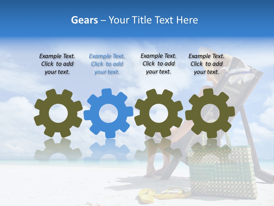 Sandals Sit Tropical PowerPoint Template