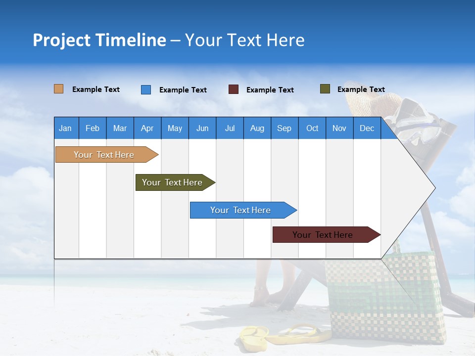 Sandals Sit Tropical PowerPoint Template