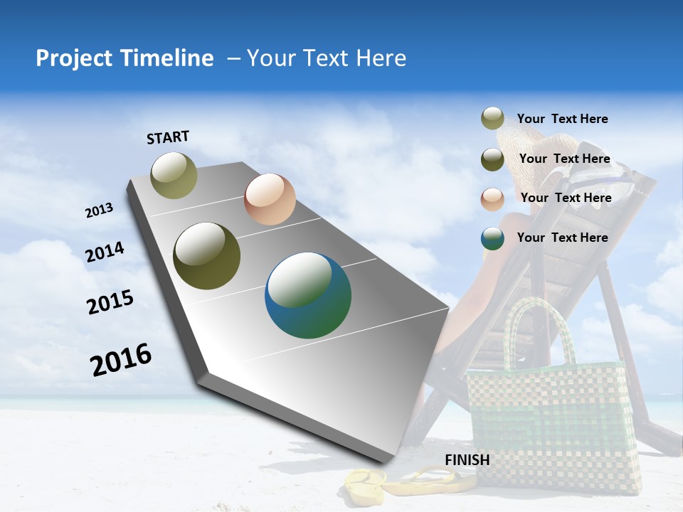 Sandals Sit Tropical PowerPoint Template