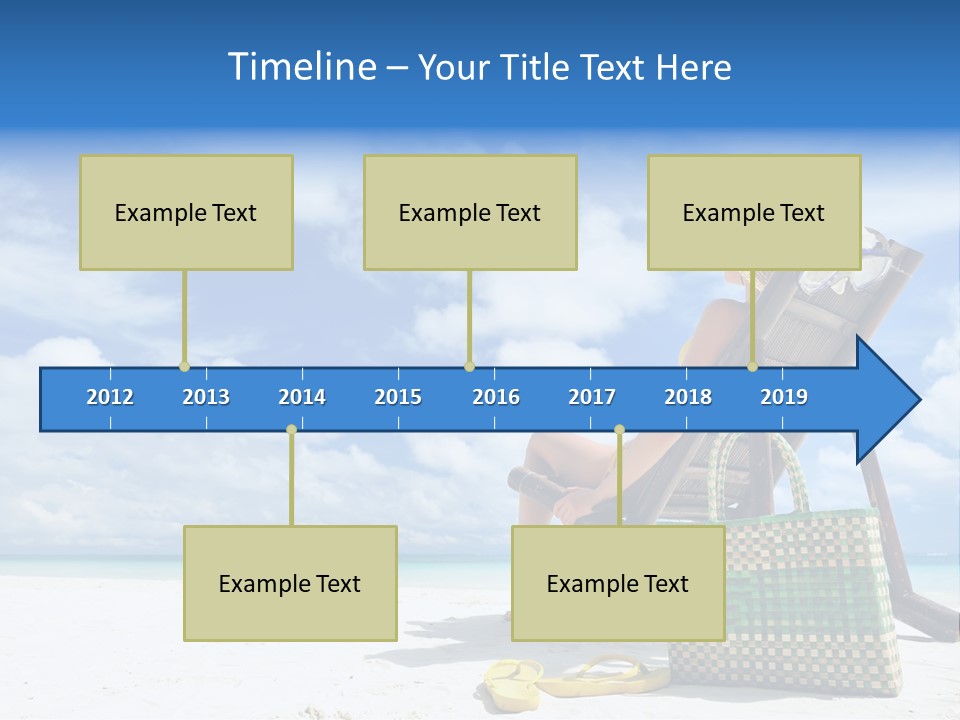 Sandals Sit Tropical PowerPoint Template