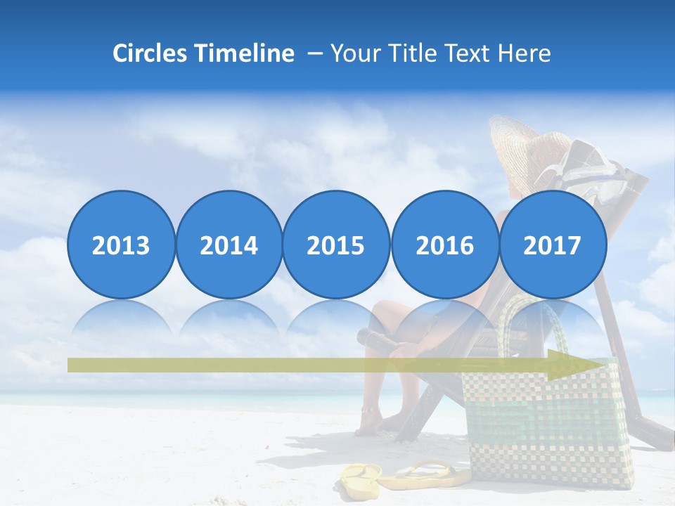 Sandals Sit Tropical PowerPoint Template