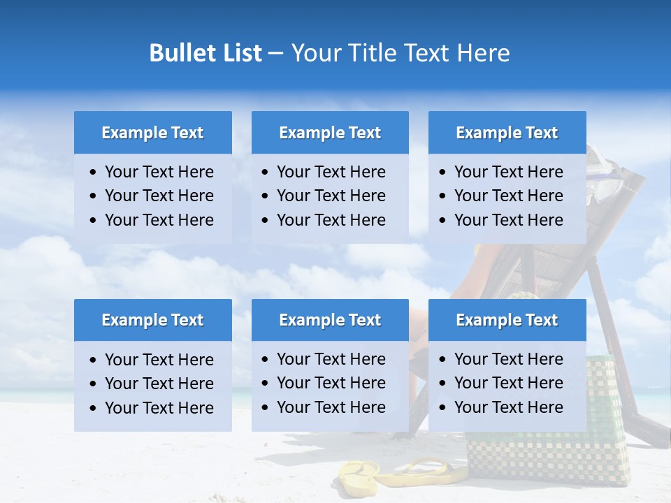 Sandals Sit Tropical PowerPoint Template