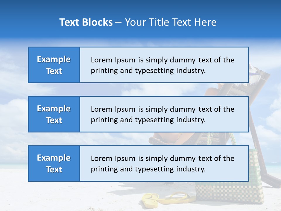 Sandals Sit Tropical PowerPoint Template