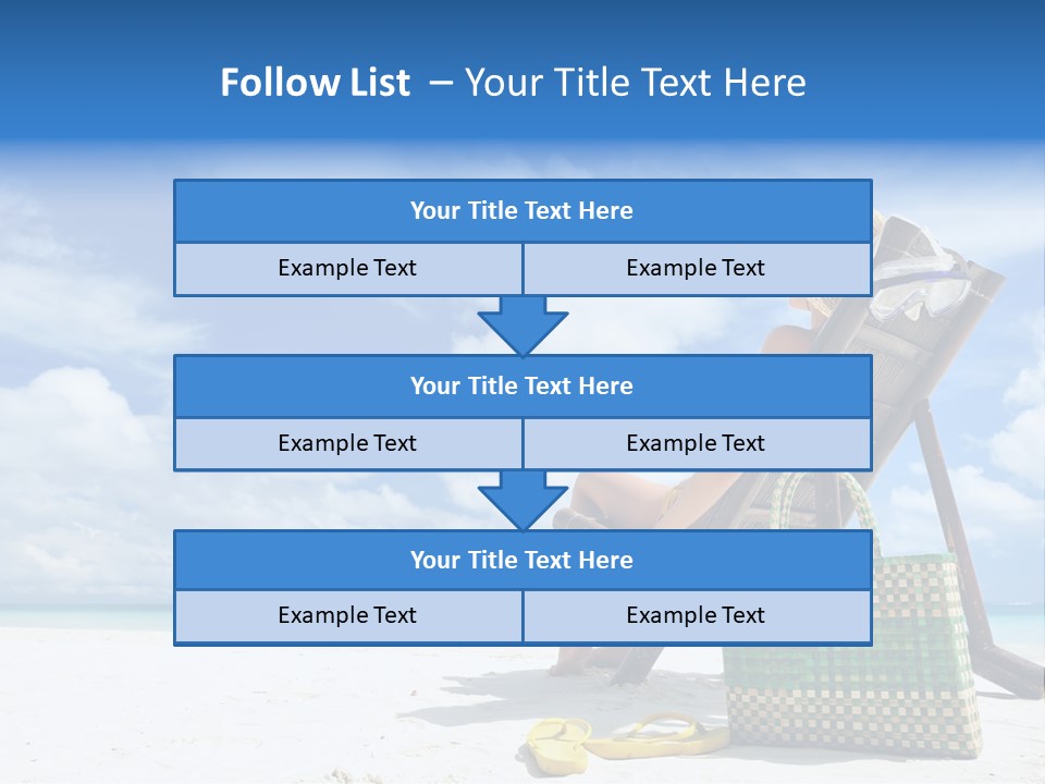 Sandals Sit Tropical PowerPoint Template