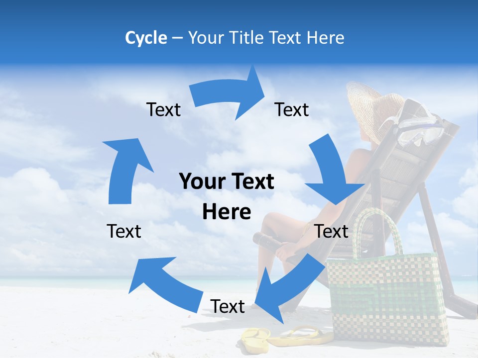 Sandals Sit Tropical PowerPoint Template