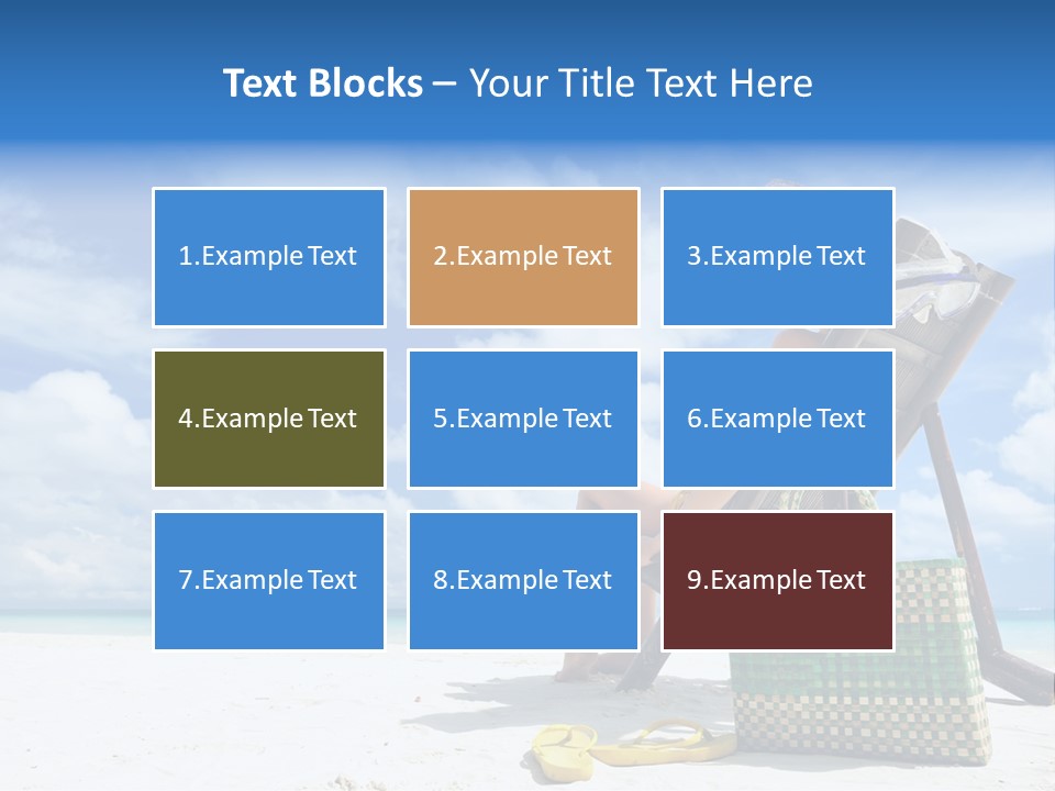 Sandals Sit Tropical PowerPoint Template