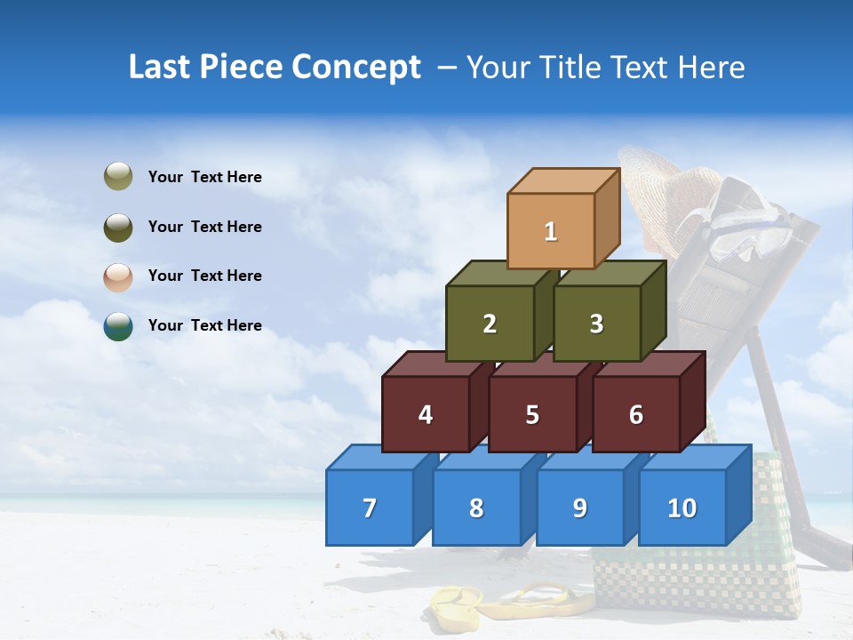 Sandals Sit Tropical PowerPoint Template