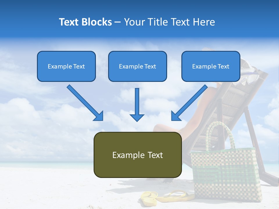 Sandals Sit Tropical PowerPoint Template