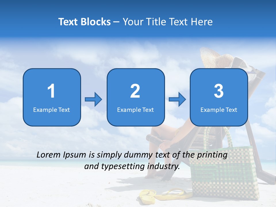 Sandals Sit Tropical PowerPoint Template