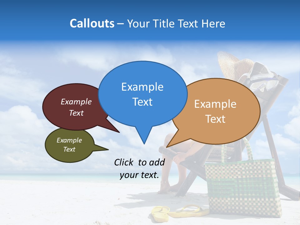 Sandals Sit Tropical PowerPoint Template