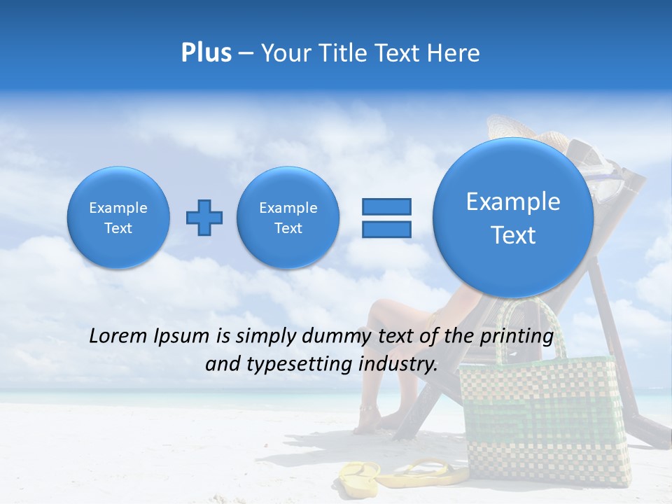 Sandals Sit Tropical PowerPoint Template