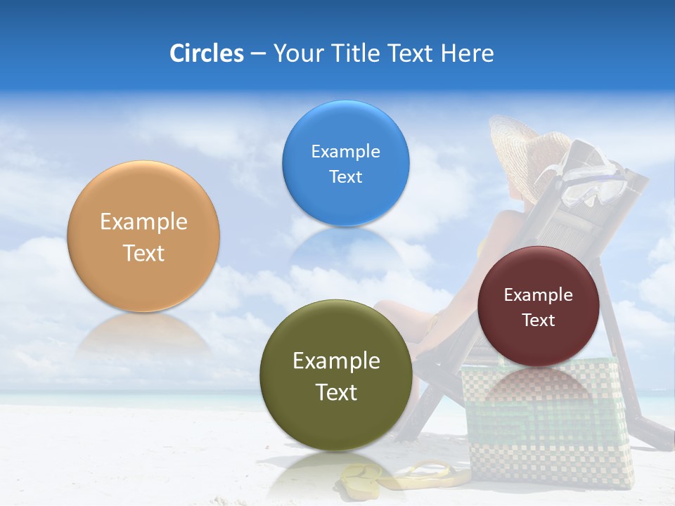 Sandals Sit Tropical PowerPoint Template