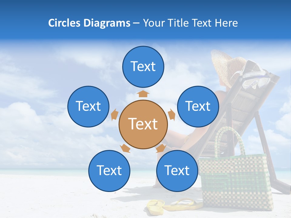 Sandals Sit Tropical PowerPoint Template