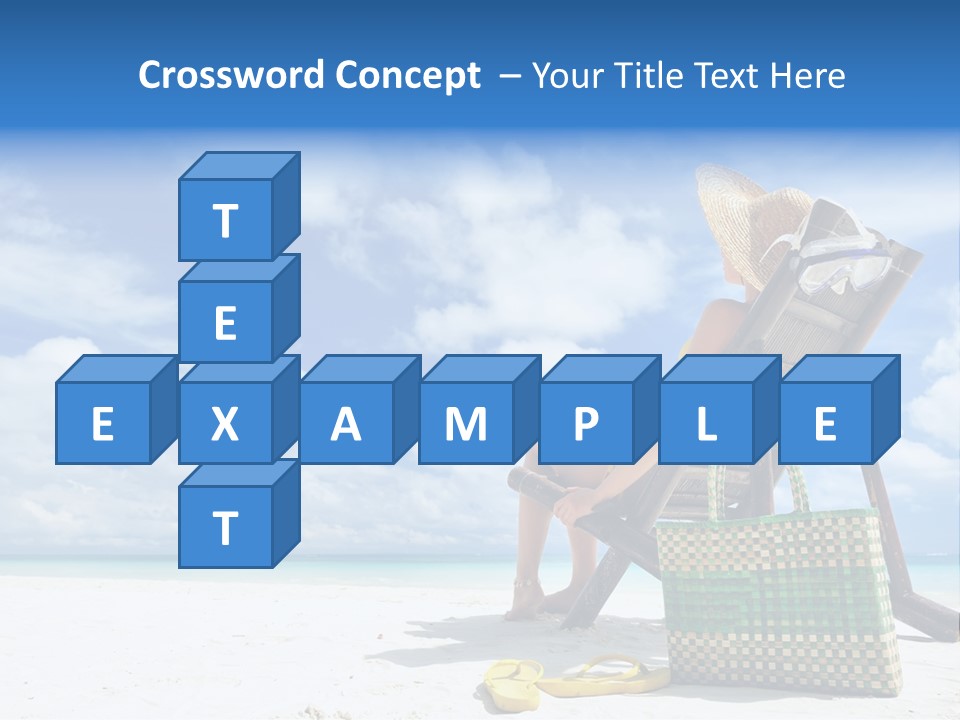 Sandals Sit Tropical PowerPoint Template