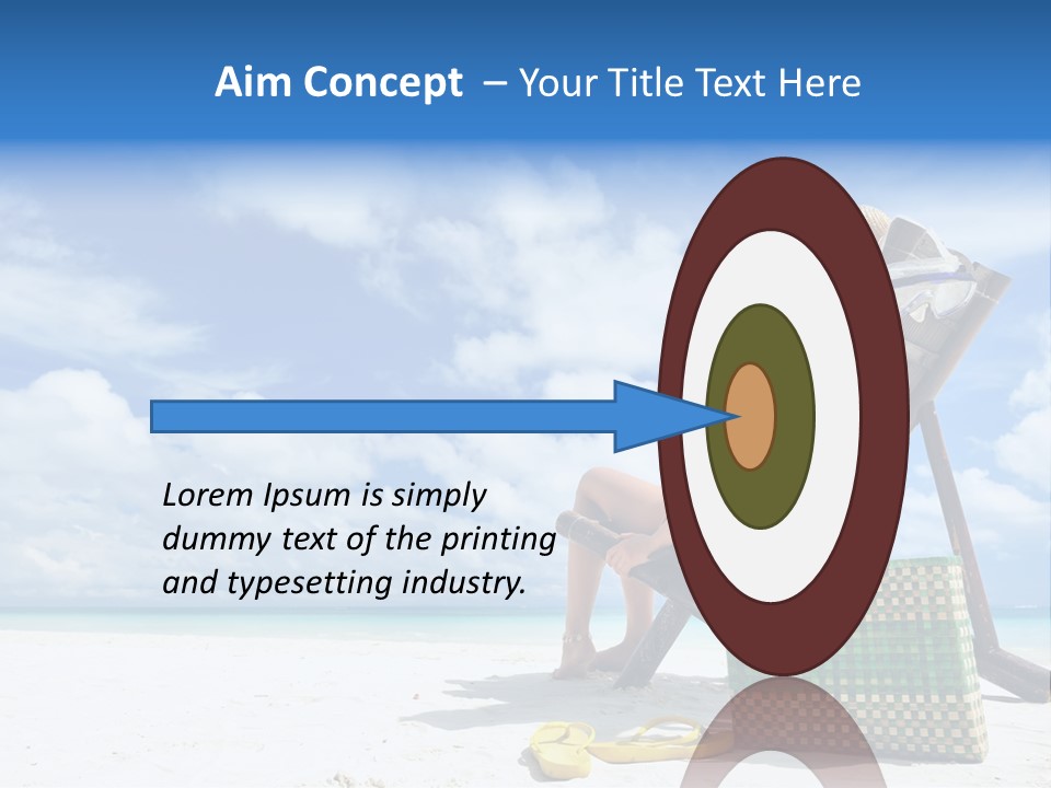 Sandals Sit Tropical PowerPoint Template