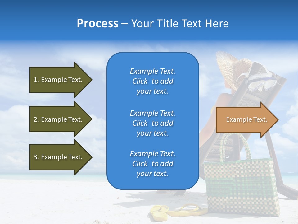 Sandals Sit Tropical PowerPoint Template