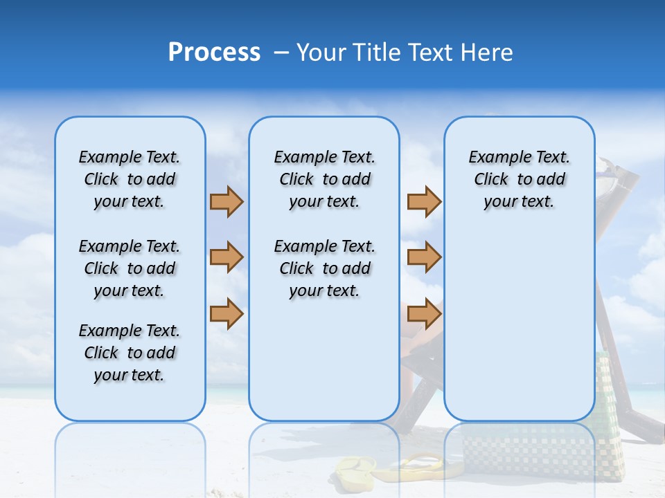 Sandals Sit Tropical PowerPoint Template