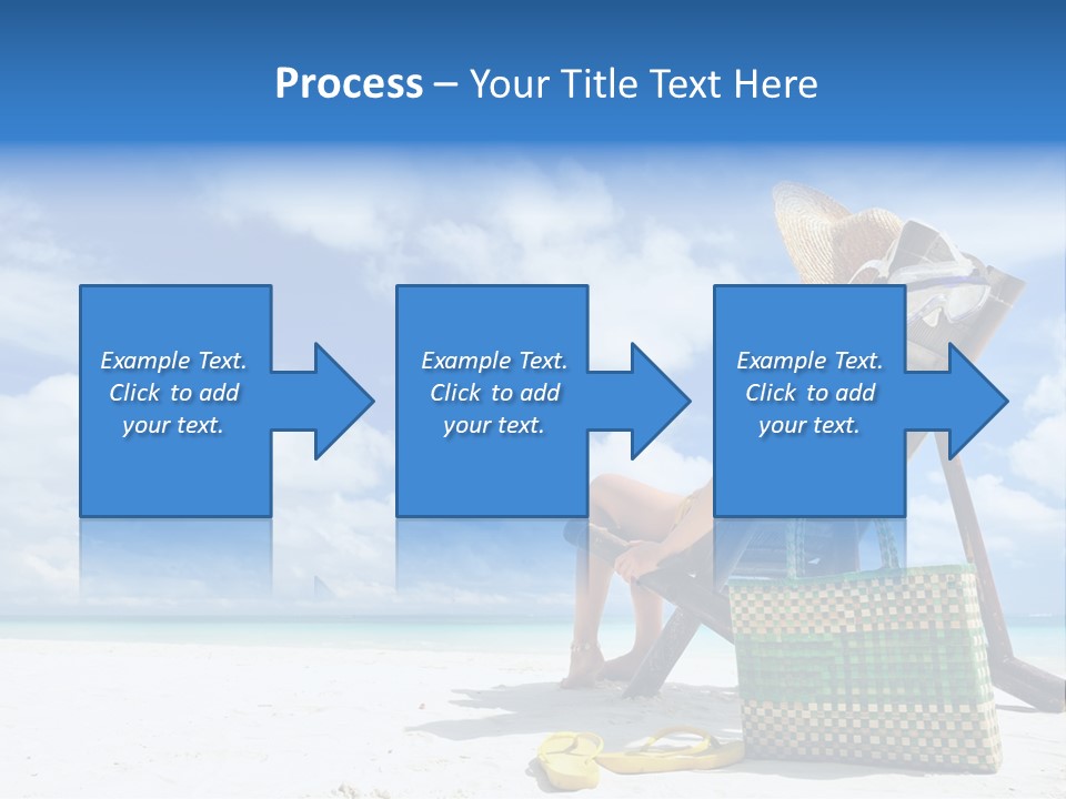Sandals Sit Tropical PowerPoint Template