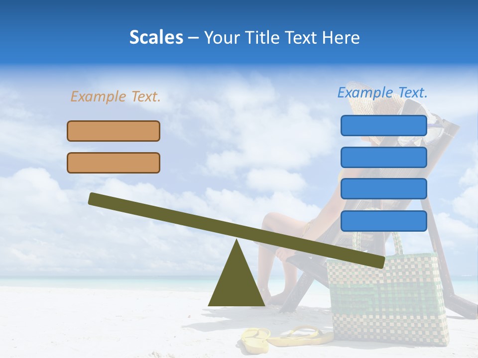 Sandals Sit Tropical PowerPoint Template