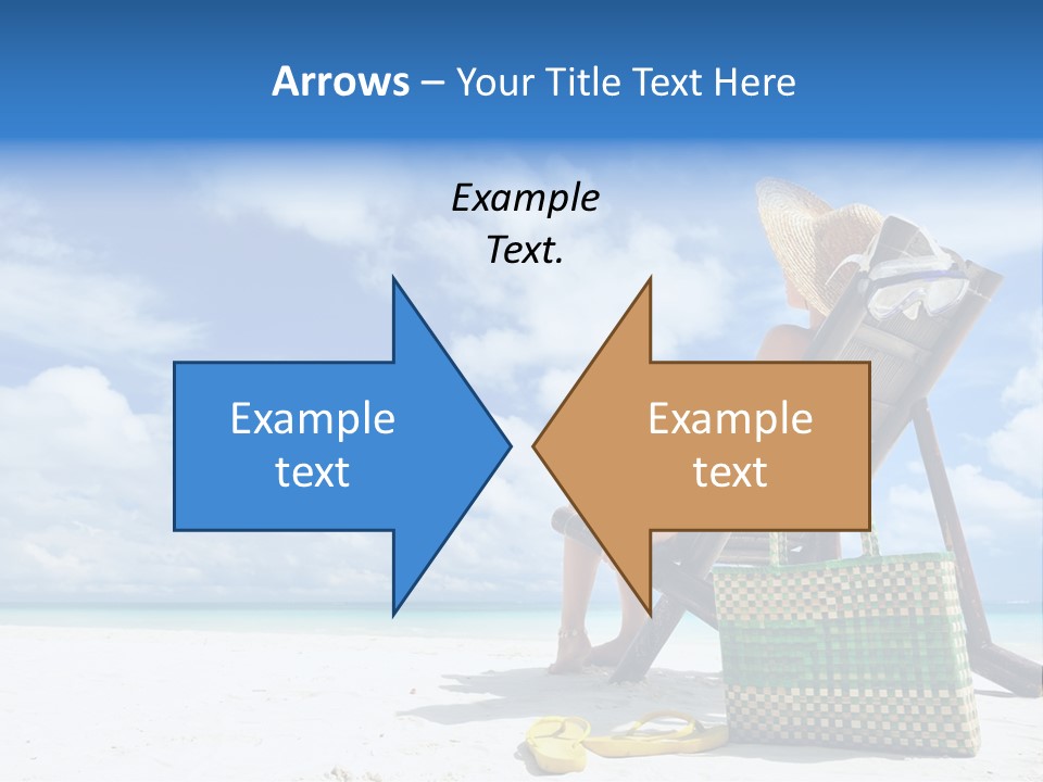 Sandals Sit Tropical PowerPoint Template