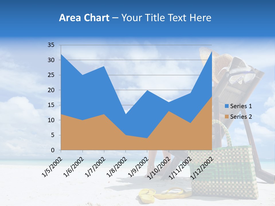 Sandals Sit Tropical PowerPoint Template