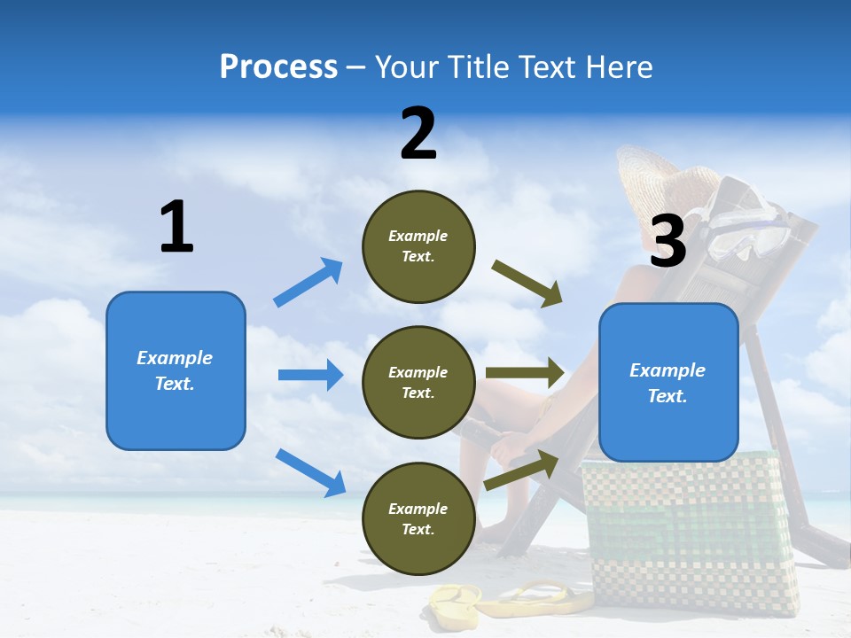 Sandals Sit Tropical PowerPoint Template