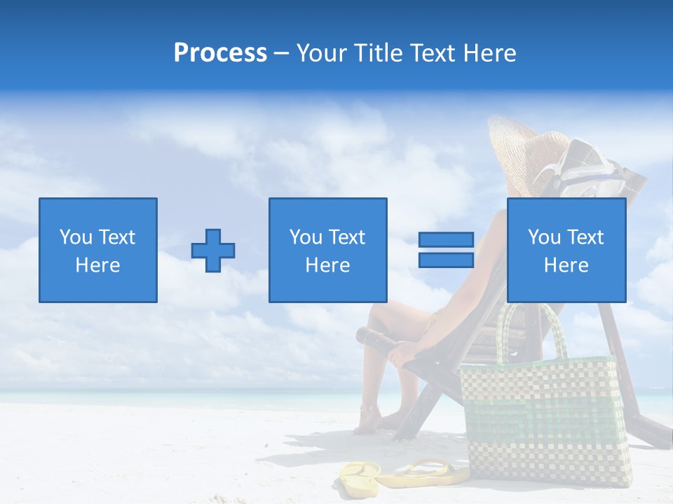 Sandals Sit Tropical PowerPoint Template