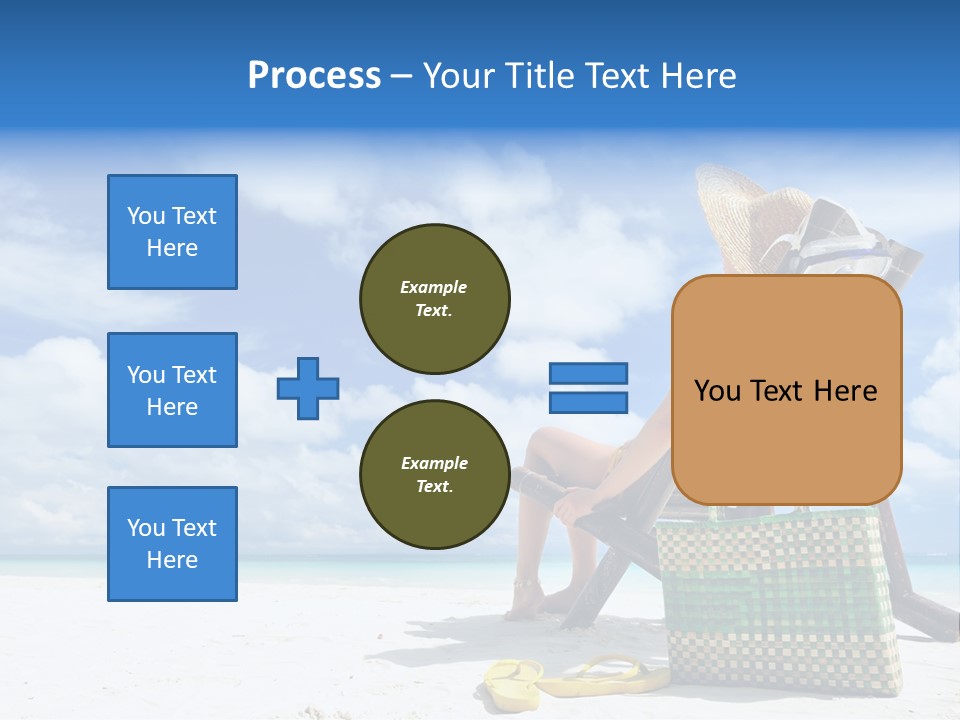 Sandals Sit Tropical PowerPoint Template