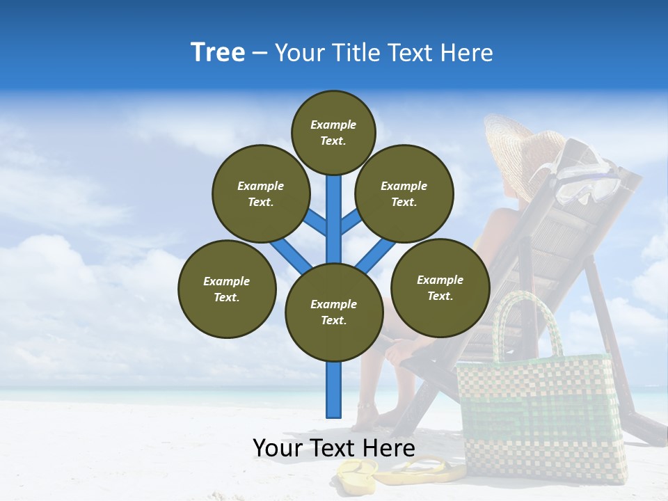 Sandals Sit Tropical PowerPoint Template