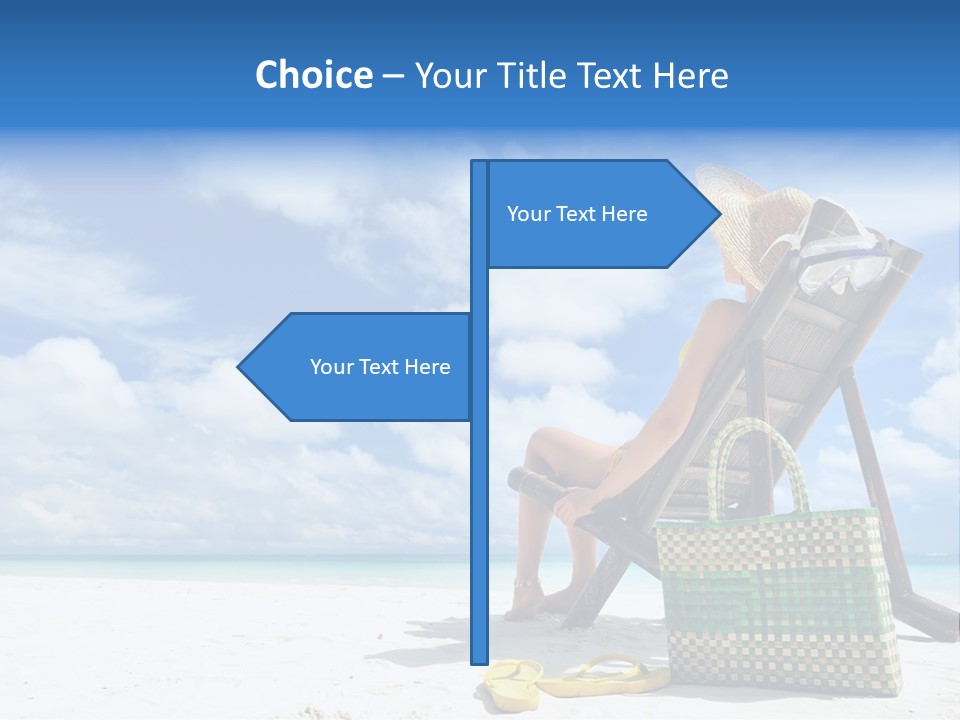 Sandals Sit Tropical PowerPoint Template